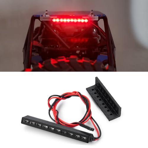 WEFEINO 65mm Red LED Brake Light for 1/10 RC Crawlers (SCX10, TRX4, RR10, D90)