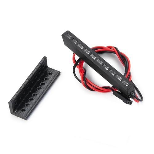 WEFEINO 65mm Red LED Brake Light for 1/10 RC Crawlers (SCX10, TRX4, RR10, D90)