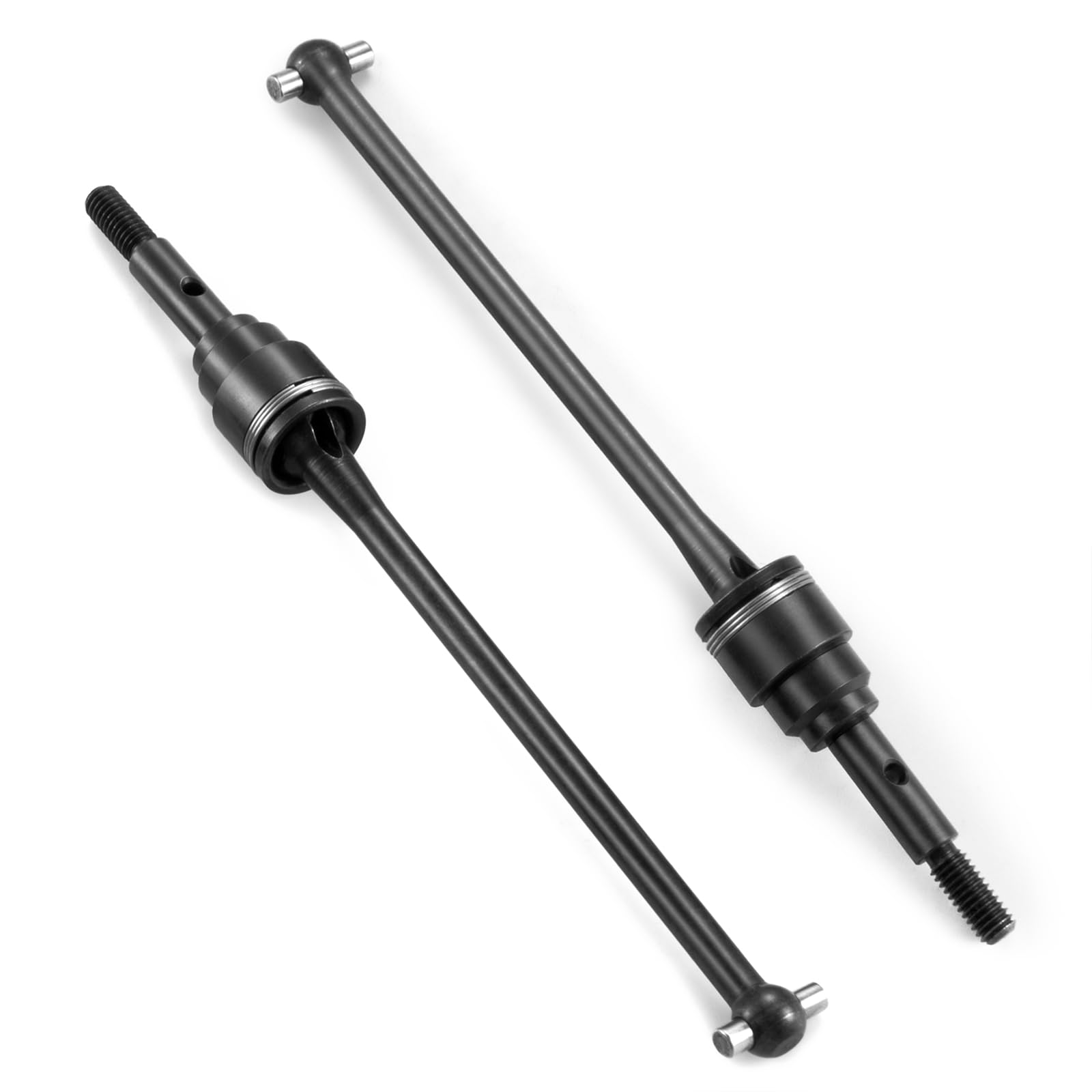 WEFEINO Front Steel CVD Driveshaft Upgrade for Traxxas Slash Rustler Stampede Hoss Bandit VXL 4X4 2WD RC Car
