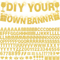 WELITTCON 175-Piece DIY Glitter Gold Customizable Banner Kit for Parties