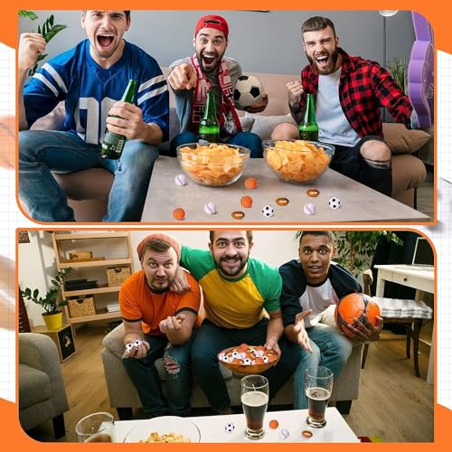 WELLVO 24-Pack Mini Foam Sports Balls - Stress Relief Toys for Kids & Adults, Party Favors, Goodie Bag Stuffers