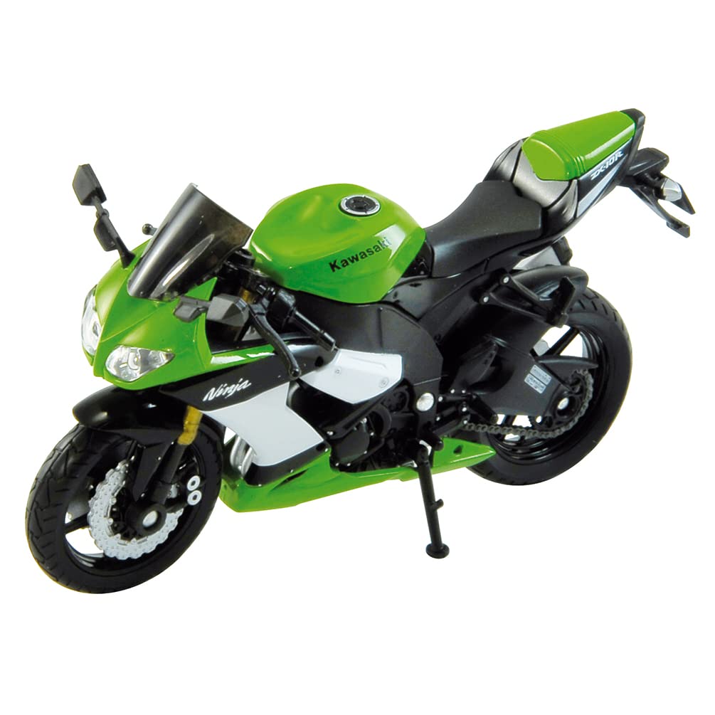 Welly 1:18 Die-Cast Kawasaki Ninja ZX-10R (2009) Green Motorcycle Model