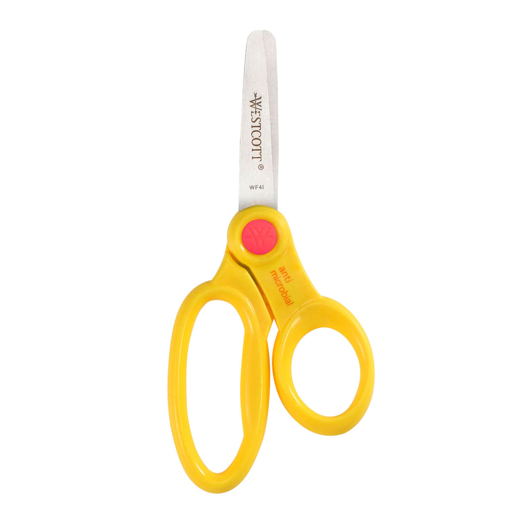 Westcott 5-Inch Blunt Safety Scissors 12-Pack - Left & Right Handed for Kids Ages 4-8