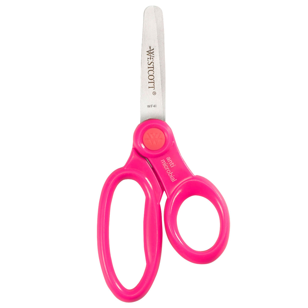 Westcott 5-Inch Blunt Safety Scissors 12-Pack - Left & Right Handed for Kids Ages 4-8