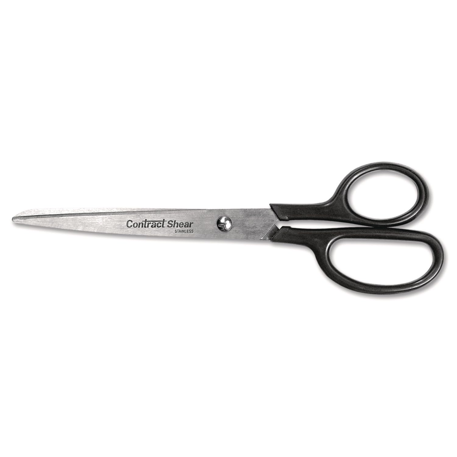 Westcott 8-Inch Straight Shears – Black Stainless Steel Scissors for Home, Office & School