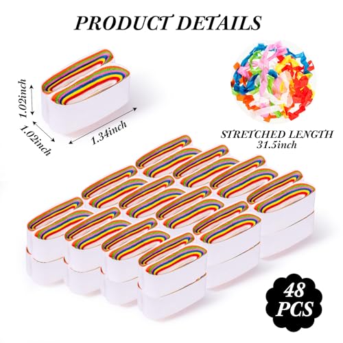 Wettarn 24-Pack Mouth Coils Vomit Paper - Magic Trick Gimmick for Stage Performances