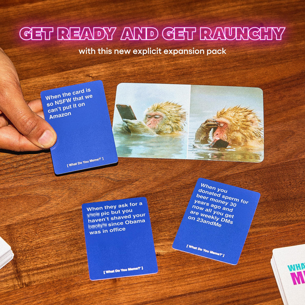 What Do You Meme? After Hours Expansion Pack – 100 Explicit Caption Cards for 18+ Game Nights
