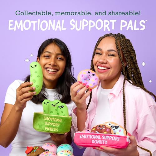 WHAT DO YOU MEME? Emotional Support Bunnies Plush Set – 5 Squishy Bunnies with Basket