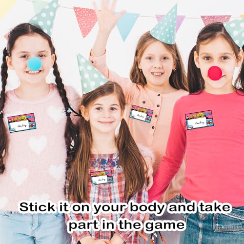 What is Your Superhero Name Game – Superhero Birthday Party Activity with 30 Name Tag Stickers