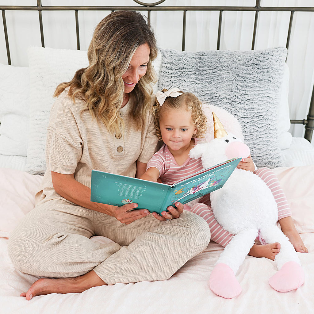 When You Meet a Unicorn at Bedtime — Hardcover Storybook with Games & Recipes