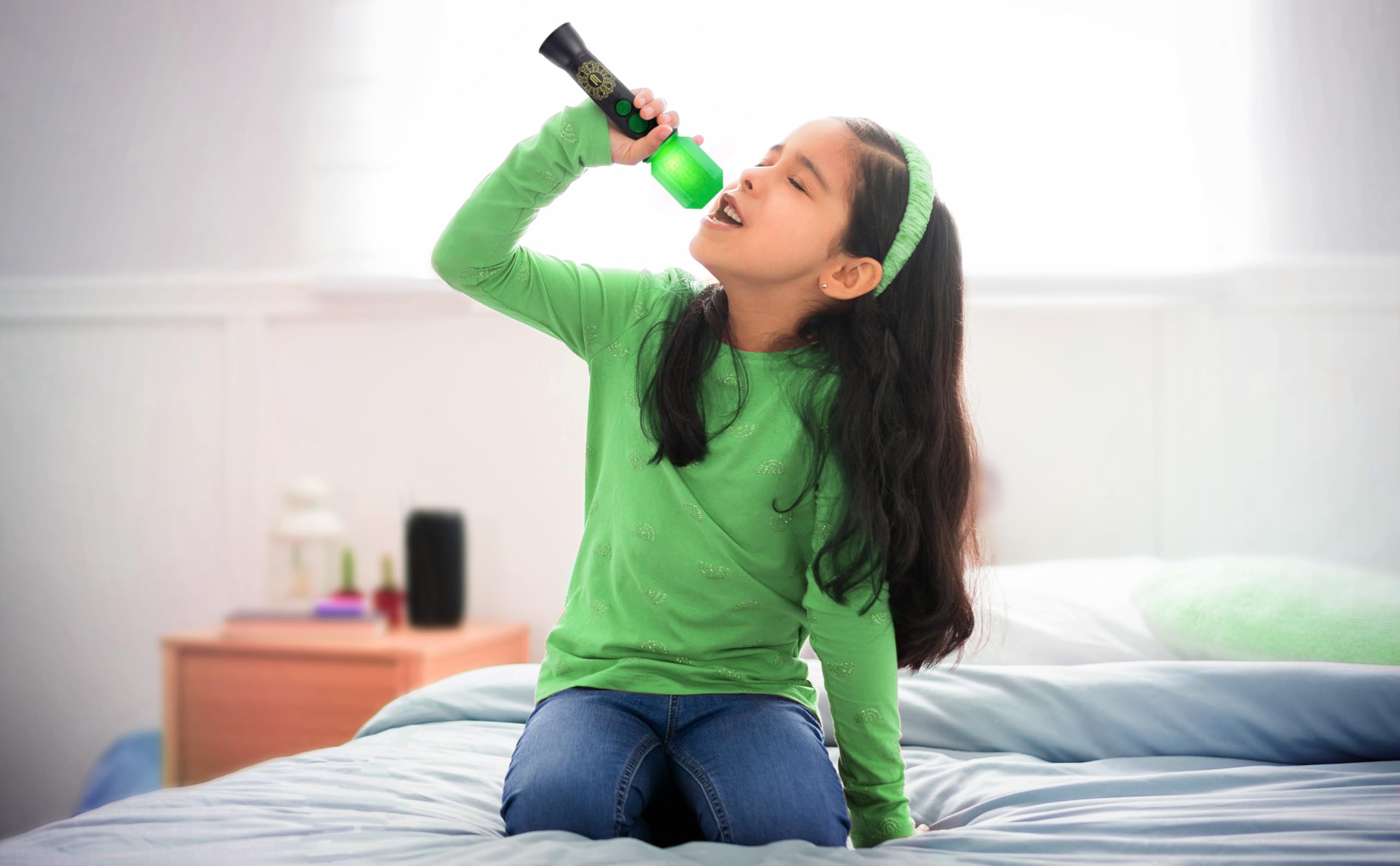 Wicked Sing Along Microphone with Built-in Music and Lights for Toddlers Ages 3+