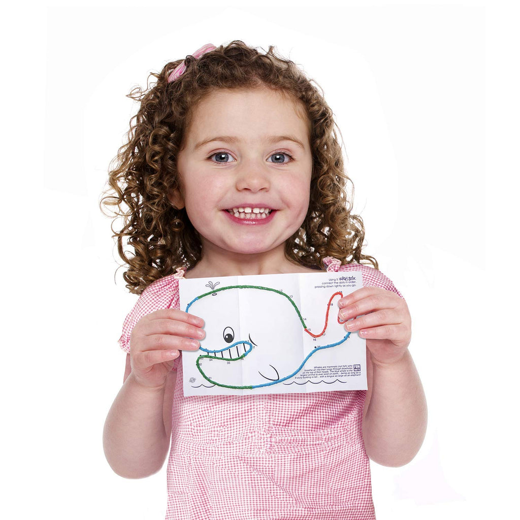 Wikki Stix Sea Life Pak: 12 Hands-On Sea Creature Activities with Fun Facts, Reusable & Made in USA