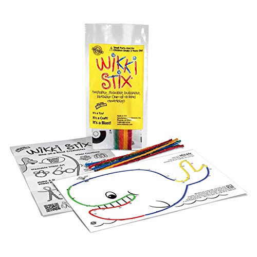 Wikki Stix Sea Life Pak: 12 Hands-On Sea Creature Activities with Fun Facts, Reusable & Made in USA