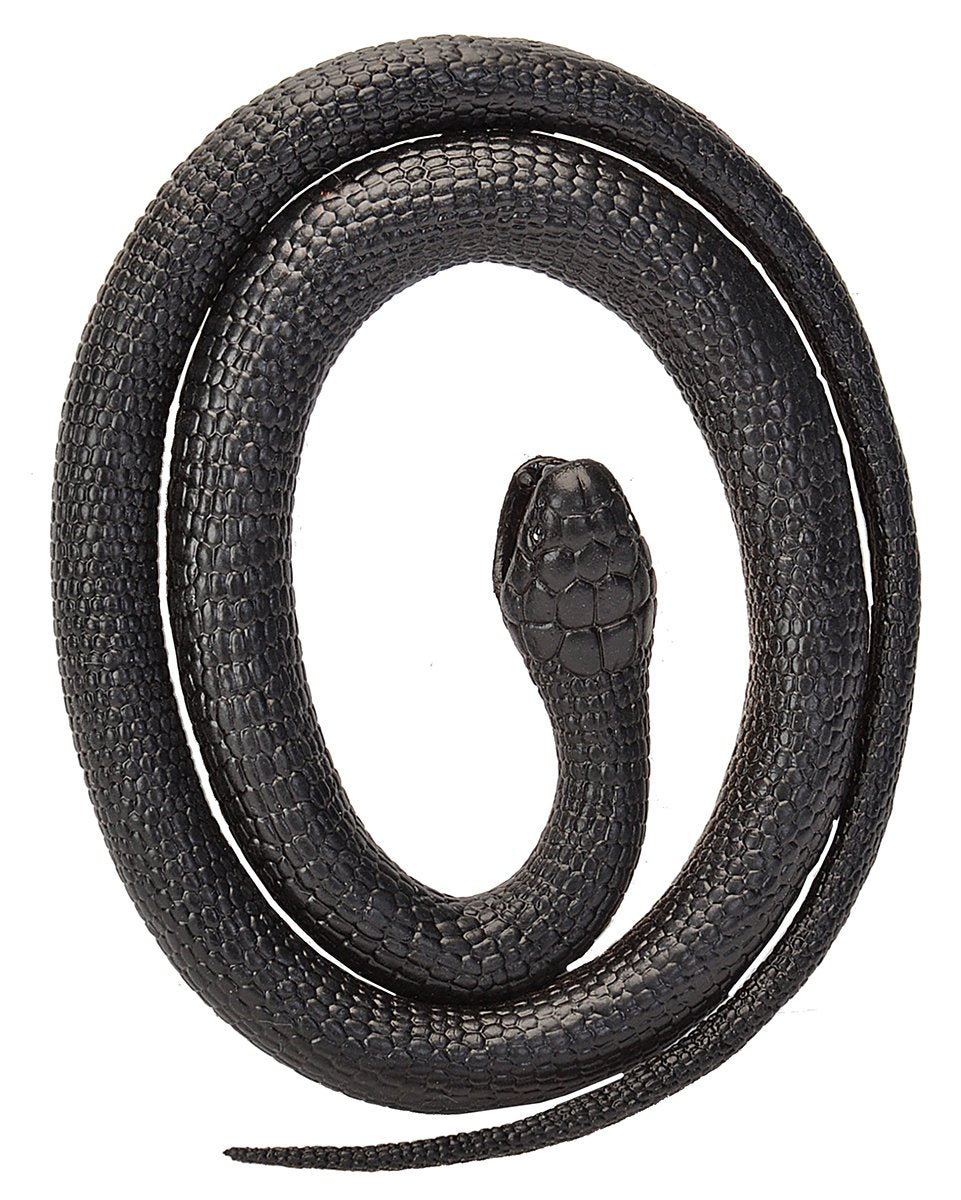 Wild Republic Black Mamba Rubber Snake Toy – 46 Inch Realistic Snake for Kids, Safe & Educational