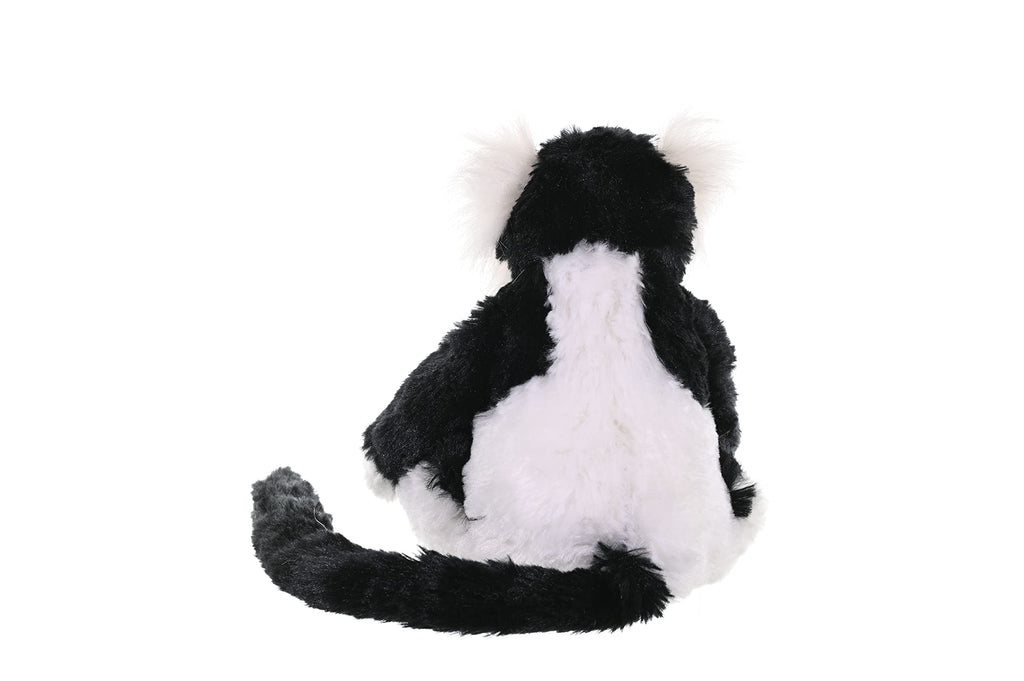 Wild Republic Cuddlekins Mini Black and White Lemur Plush - 8 Inch Stuffed Animal Made from Recycled Water Bottles