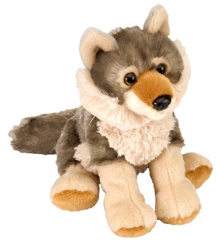 Wild Republic Cuddlekins Wolf Plush, 8 Inch Stuffed Animal Toy – Soft and Surface Washable