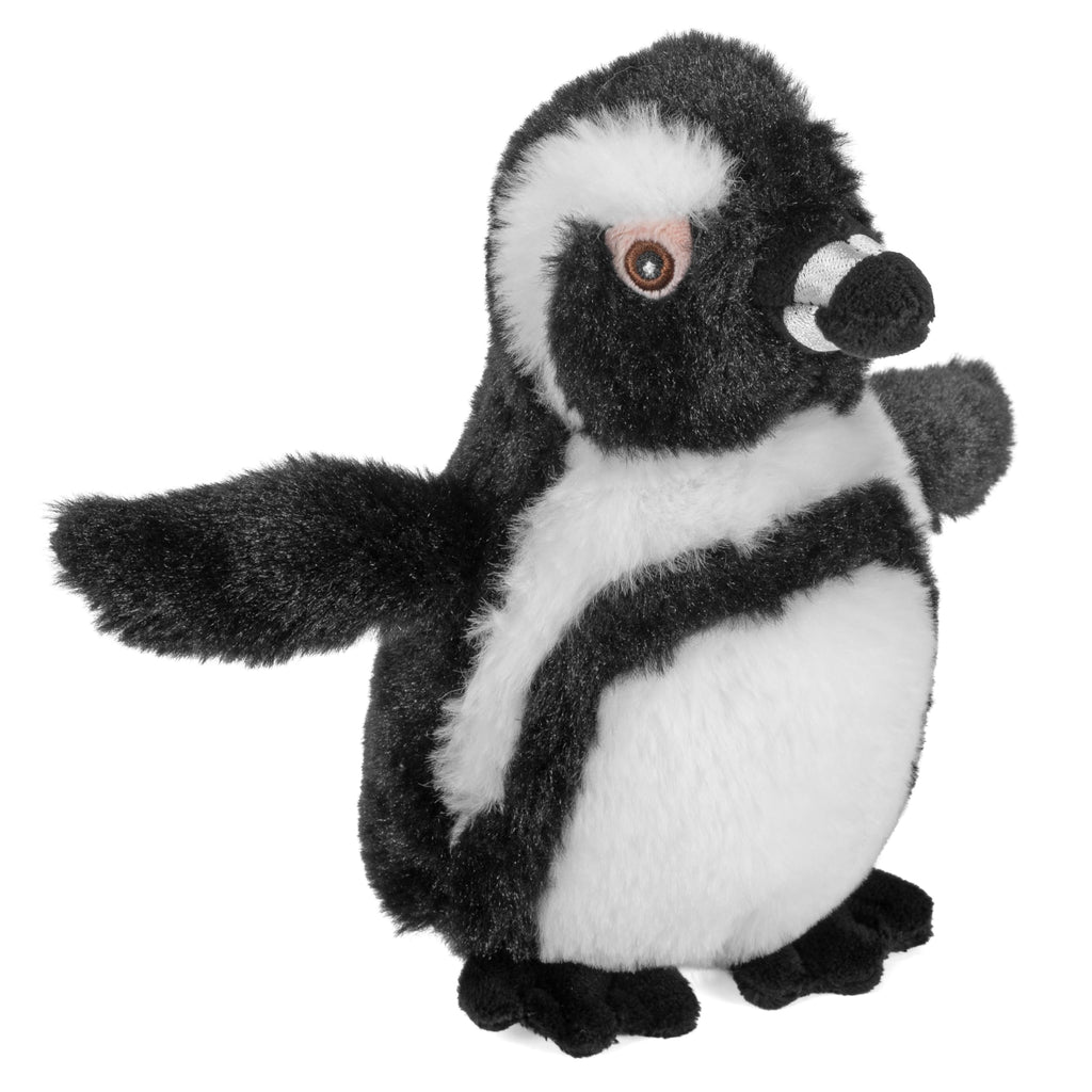 Wild Republic EcoKins Mini Blackfoot Penguin Stuffed Animal – 8-Inch Eco-Friendly Plush Toy Made from 7 Recycled Water Bottles