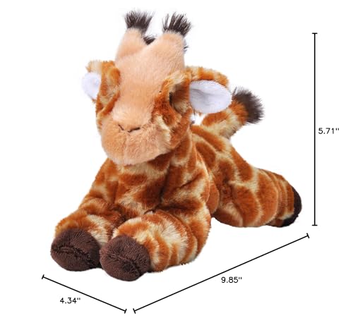 Wild Republic EcoKins Mini Giraffe Stuffed Animal – 8 Inch Eco-Friendly Plush Toy Made from 7 Recycled Water Bottles
