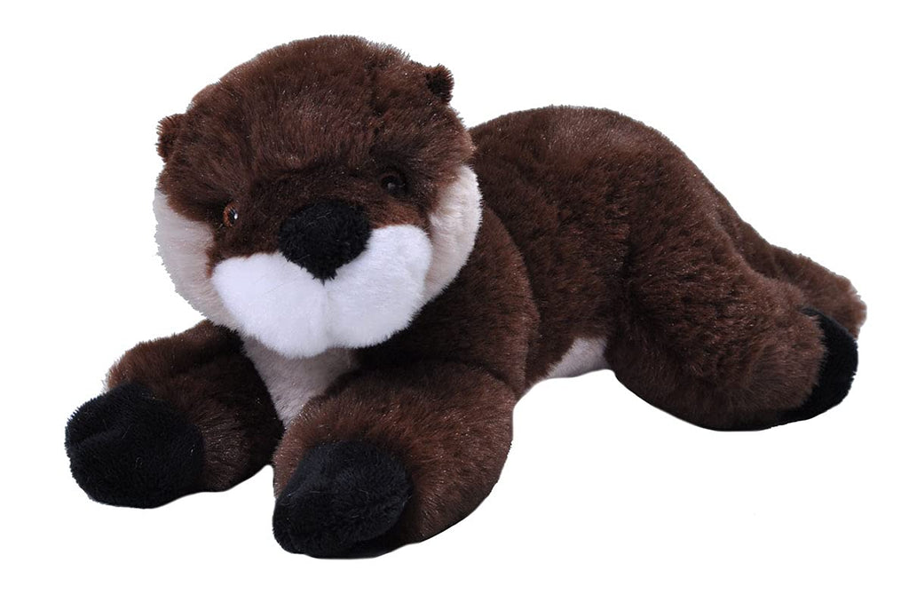 Wild Republic EcoKins Mini River Otter – 8-Inch Stuffed Animal Made from 7 Recycled Water Bottles