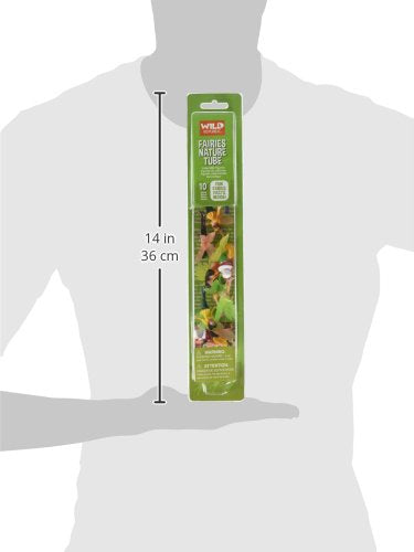Wild Republic Fairy Figurines Tube – 10 Hand-Painted Winged Fairies with 5 Poses, 2 to 2.25 Inches, Reusable Tube for Travel and Storage, Ages 3+