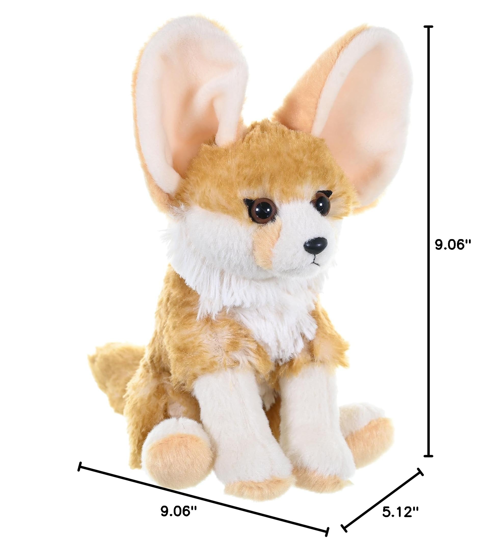 Wild Republic Fennec Fox Plush – 8-Inch Cuddlekins Stuffed Animal Toy