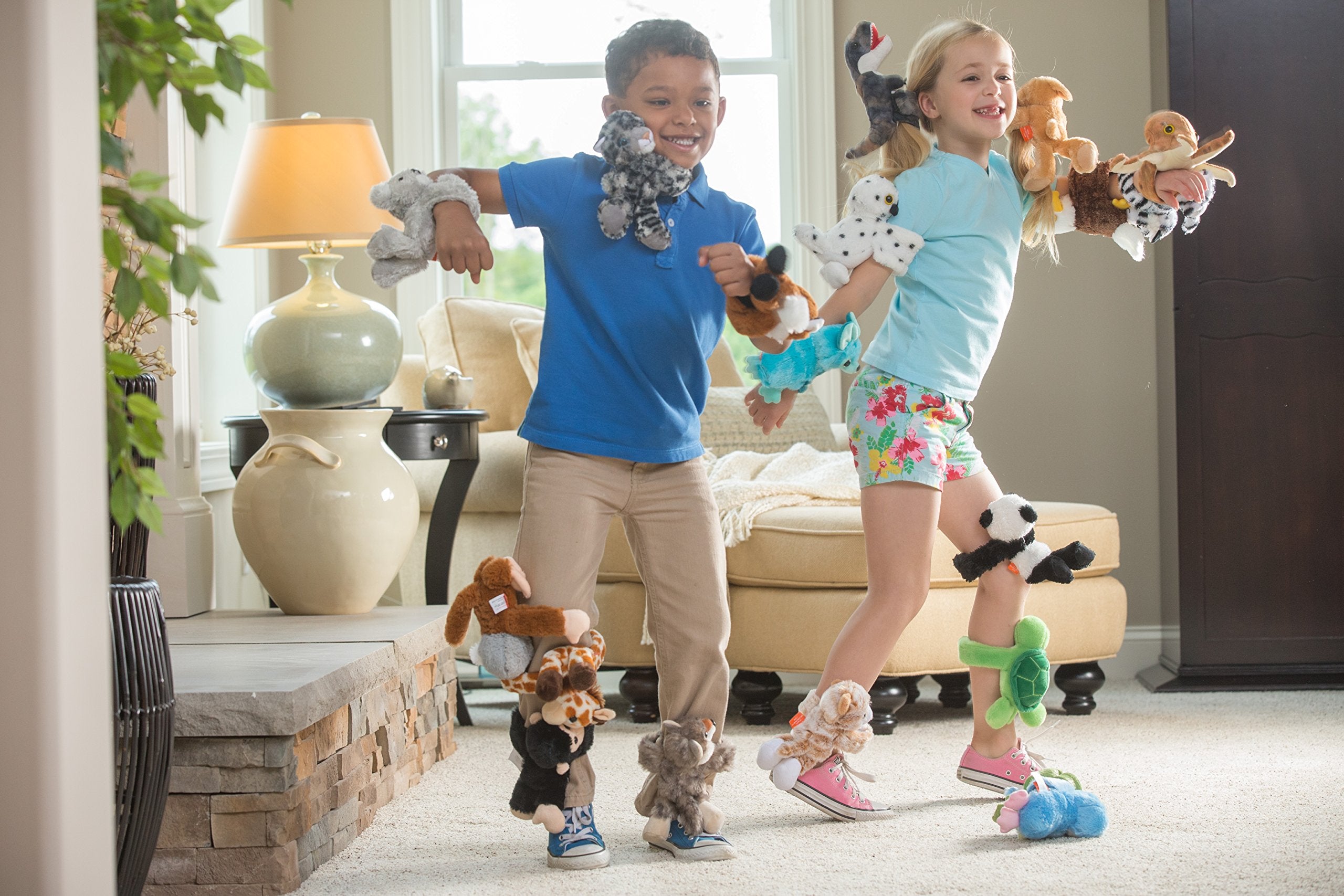 Wild Republic Huggers Red Fox Plush – 8-Inch Stuffed Animal with Snap Bracelet