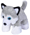 Wild Republic Husky Plush Toy – 7-Inch Stuffed Animal with Blue Eyes, Surface-Washable