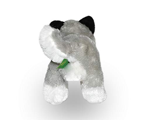 Wild Republic Husky Plush Toy – 7-Inch Stuffed Animal with Blue Eyes, Surface-Washable