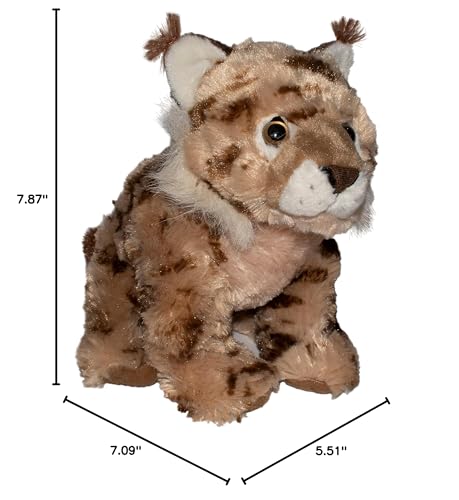 Wild Republic Lynx Baby Plush, 8 Inches – Realistic Stuffed Animal Toy for Kids