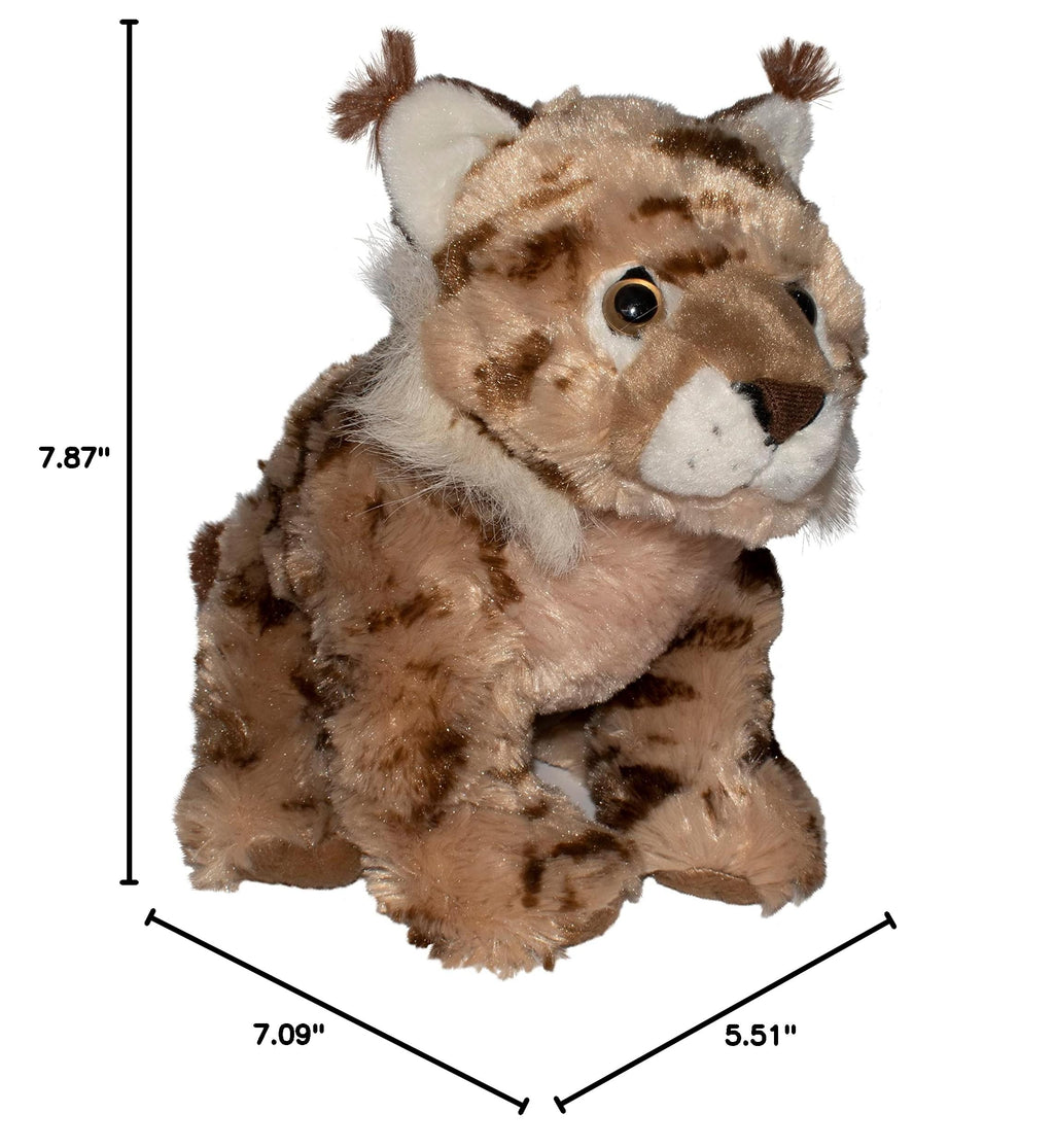 Wild Republic Lynx Baby Plush, 8 Inches – Realistic Stuffed Animal Toy for Kids