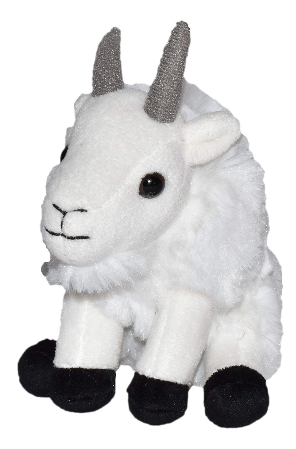 Wild Republic Mountain Goat Plush, Pocketkins 5" Stuffed Animal Toy for Kids