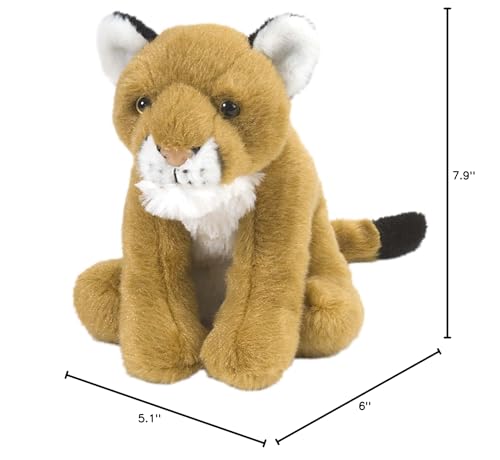 Wild Republic Mountain Lion Plush – 8-Inch Cuddlekins Stuffed Animal for Kids
