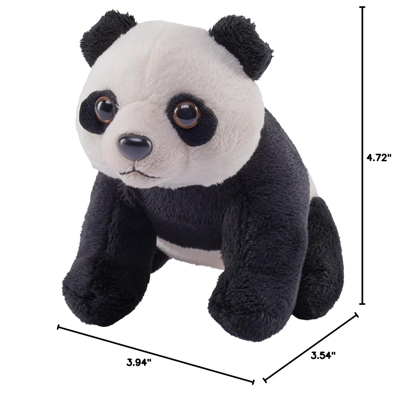 Wild Republic Pocketkins Eco Panda – 5-Inch Stuffed Animal Made from Recycled Materials