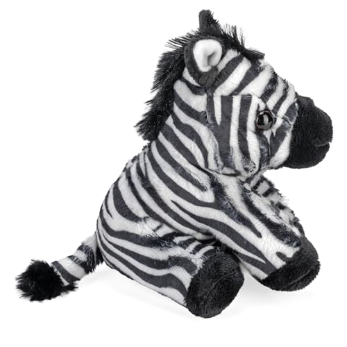 Wild Republic Pocketkins Eco Zebra – 5-Inch Recycled Plush Toy, Eco-Friendly Stuffed Animal