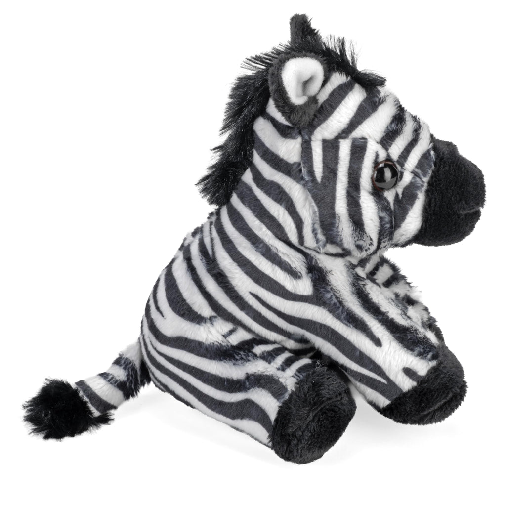 Wild Republic Pocketkins Eco Zebra – 5-Inch Recycled Plush Toy, Eco-Friendly Stuffed Animal