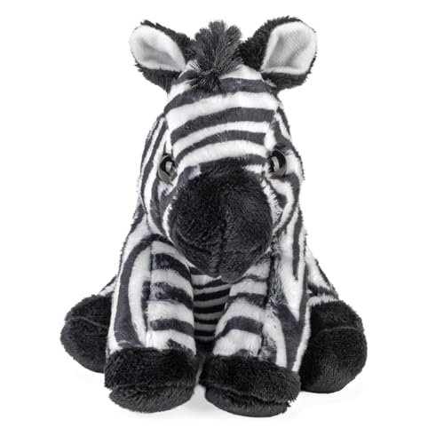 Wild Republic Pocketkins Eco Zebra – 5-Inch Recycled Plush Toy, Eco-Friendly Stuffed Animal