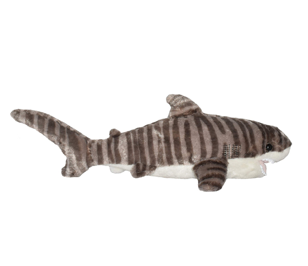 Wild Republic Tiger Shark Plush - 13 Inch Cuddlekins Stuffed Animal