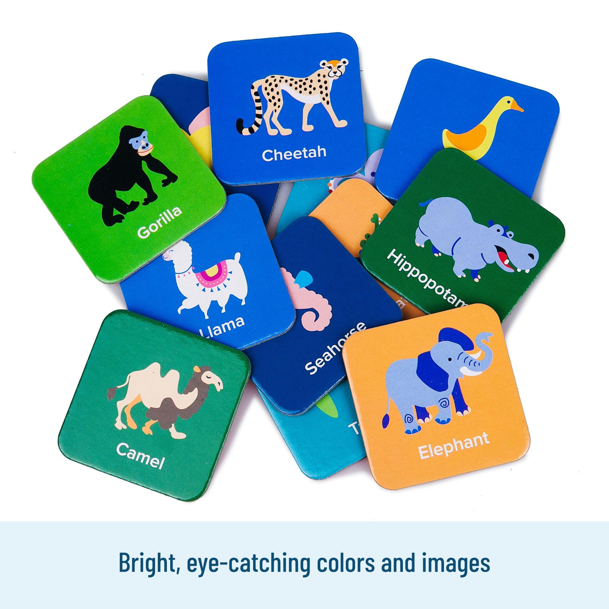 Wildkin Memory Matching Game – 36 Animal Cards for Kids Ages 3+