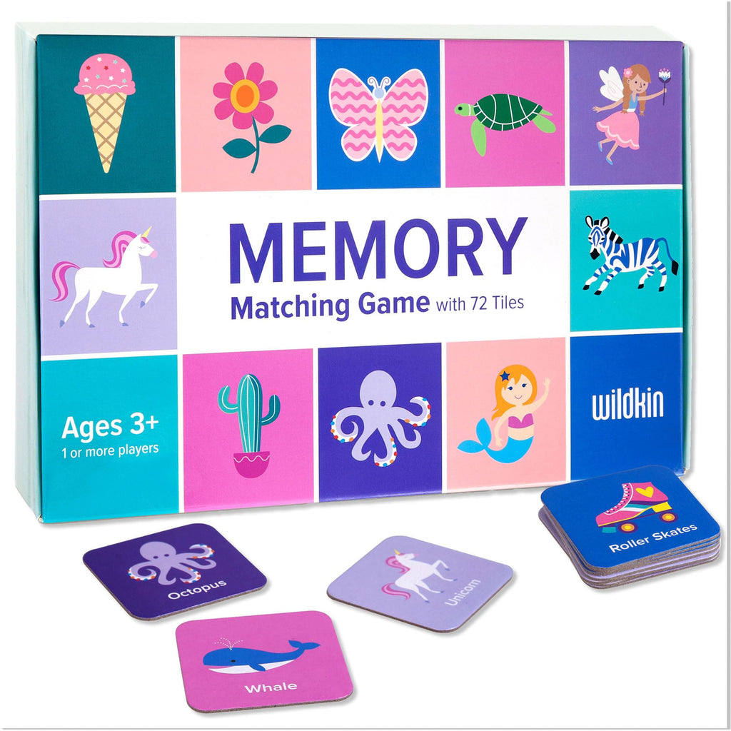 Wildkin Memory Matching Game – 72 Durable Cards for Toddlers & Preschoolers