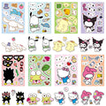 Winawing 24 Cute Cartoon Stickers - 8 Anime Designs, 4.9x6.7 inches, Waterproof Vinyl Stickers for Laptop, Water Bottle, Scrapbooking