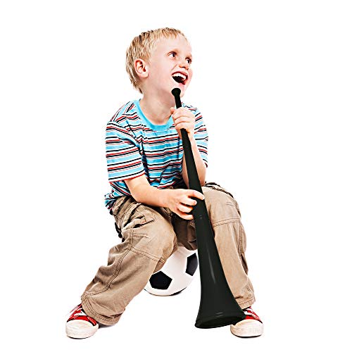 Windy City Novelties Black Collapsible Stadium Horn 28" - Loud Vuvuzela Noisemaker for Sports Fans