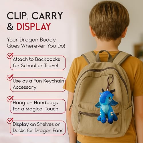 Wings of Fire Plush Danglers: Tsunami & Mystery Dragon Combo Box – Soft Collectibles with Backpack Clip