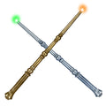 WinSence Light-Up Magic Wizard Wands 2-Pack – 15.2-Inch Illuminating Wands with Sounds & 4 Colors for Kids Cosplay