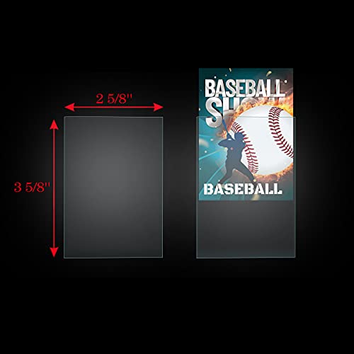 WINTRA 1000 Clear Penny Card Sleeves – 2-5/8 x 3-5/8" Soft Protectors for Sports & Trading Cards