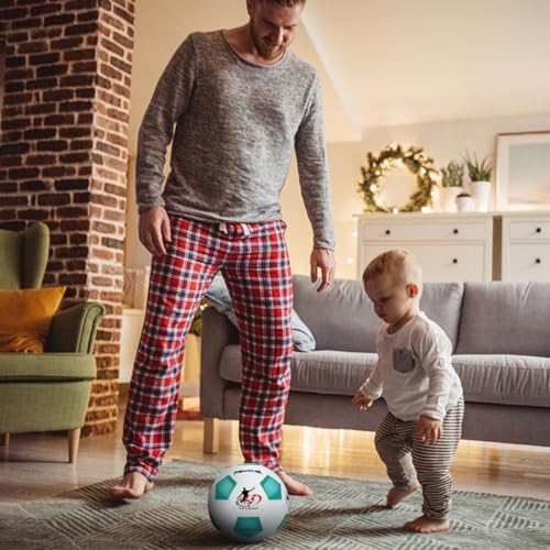 Wisdom Leaves Mini Soccer Ball Size 1.5 for Toddlers – Soft, Lightweight (160g) for Indoor & Outdoor Play