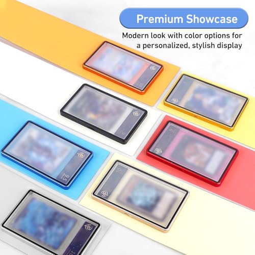 Wisvov Gold Aluminum Alloy Magnetic Graded Card Case – Drop-Tested 9-Point Lock Protector for 35PT PSA/CSG Slabs, UV Resistant Display & Long-Term Storage