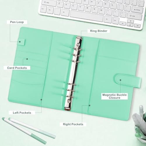 WITHYU A5 Card Collector Binder – Green PU Leather, 240 Card Capacity