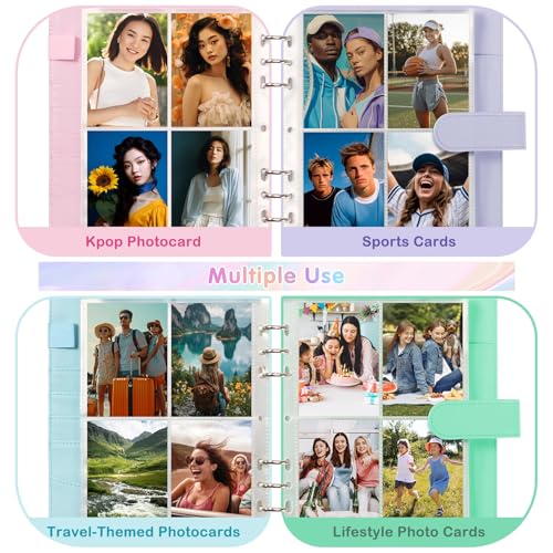 WITHYU A5 Kpop Photocard Binder – Shining Pink, 240-Card Capacity with Magnetic Closure