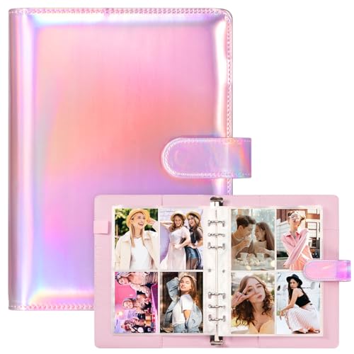 WITHYU A5 Kpop Photocard Binder – Shining Pink, 240-Card Capacity with Magnetic Closure