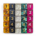 Wiz Dice Bulk D6 Pack – 25 Random-Color Polyhedral Dice for RPGs